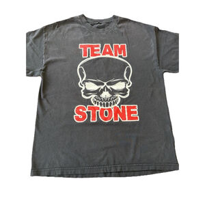 Strange Music Team Stone T Shirt XL Black Skull Graphic Tech N9ne Label